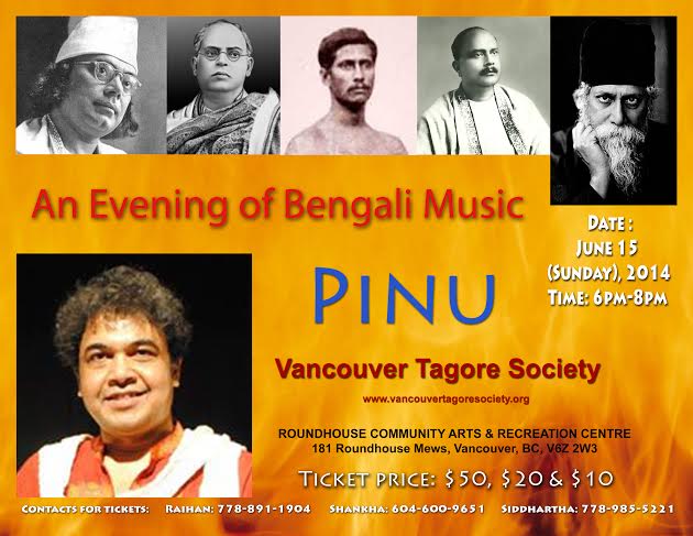 Pinu Sings Five Great Bengali Poet-Composers