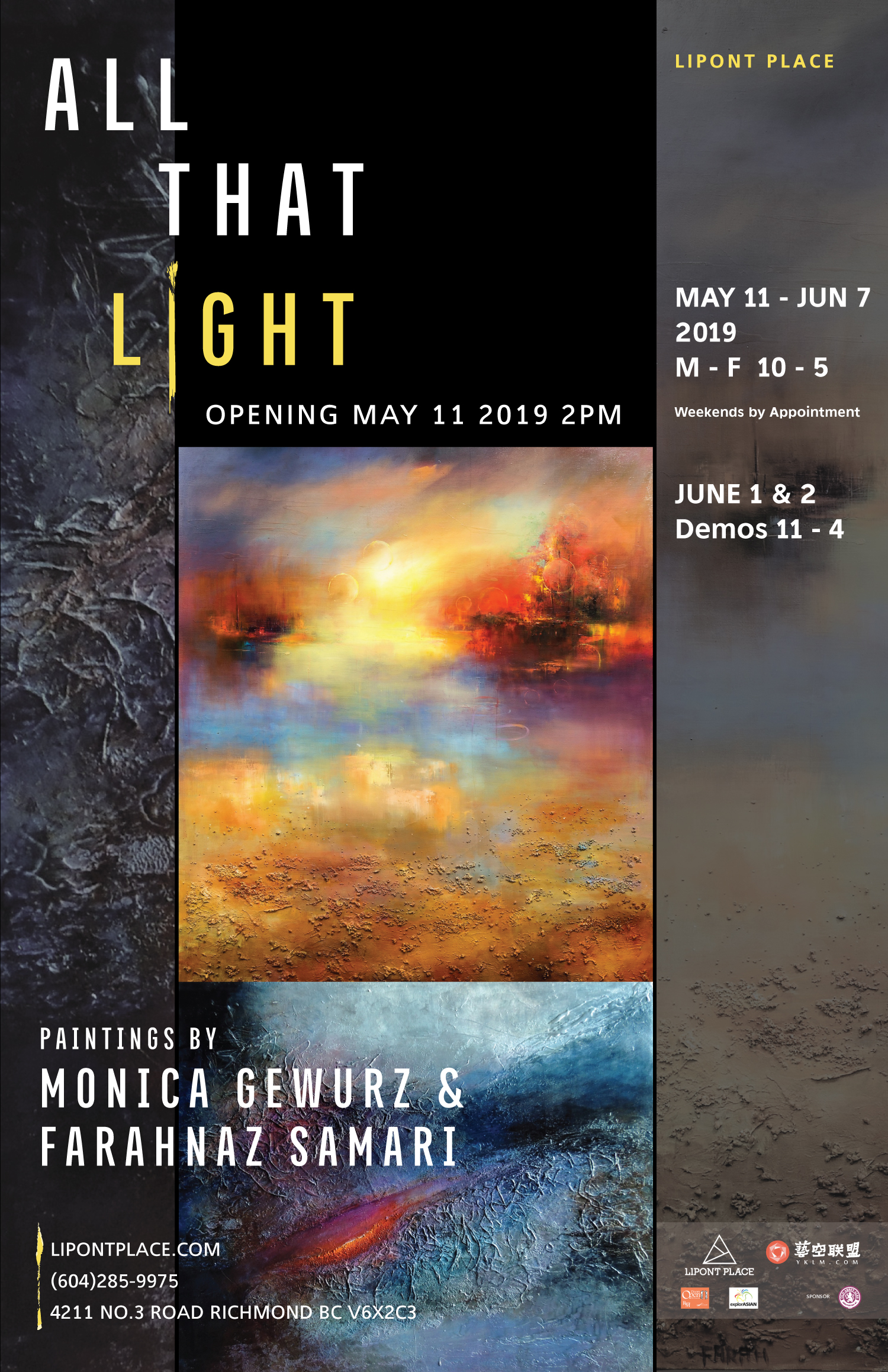 Exhibition ALL THAT LIGHT – Paintings by Monica Gewurz and Farahnaz Samari